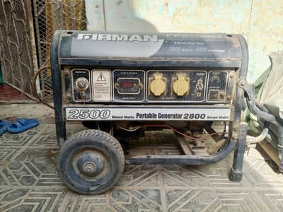 Firman 2800 2.5 kva generator original condition