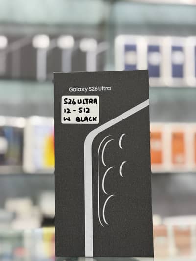 SAMSUNG GALAXY S26 ULTRA 12-512 GB W BLACK BOX PACK NON PTA