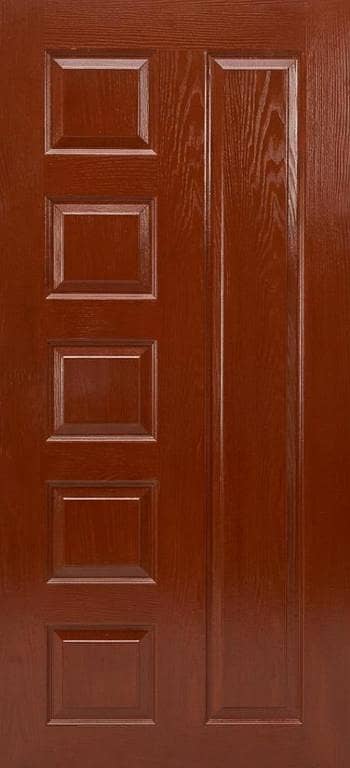 Premium Ash 6 Panel Fibre Doors for Home & Office | Waterproof Wooden Texture Fibre Door Design | Stylish Modern Interior Doors | Durable Quality by D. Tech Doors Pakistan