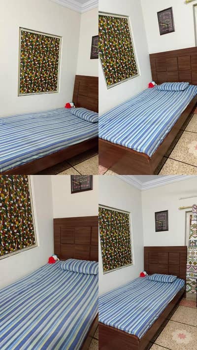 two single bed with one mattress