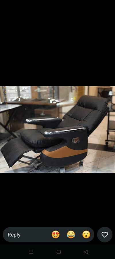 Recliner office chair with footrest, executive chair,boss chair,sofa