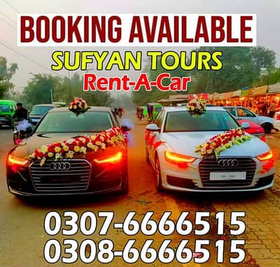 CARS ON RENT AUDI A6, V8, PRADO, FORTUNER, LIMO, RENT A CAR