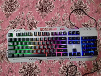 RGB gaming wired keyboard with Mobile Holder.