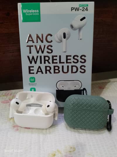 PW-24 ANC TWS Wireless Earbuds (Urgent Sale) with Box & Case