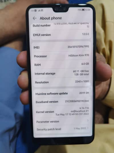 Huawei P20 pro 6 128 only mobile mobile patch ha ingle sim