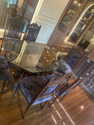 Dining Table With Chairs  For Sale WhatsApp 03290926196