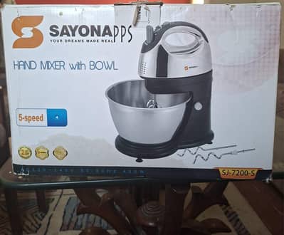 Hand Mixer With Bowl (New!!)