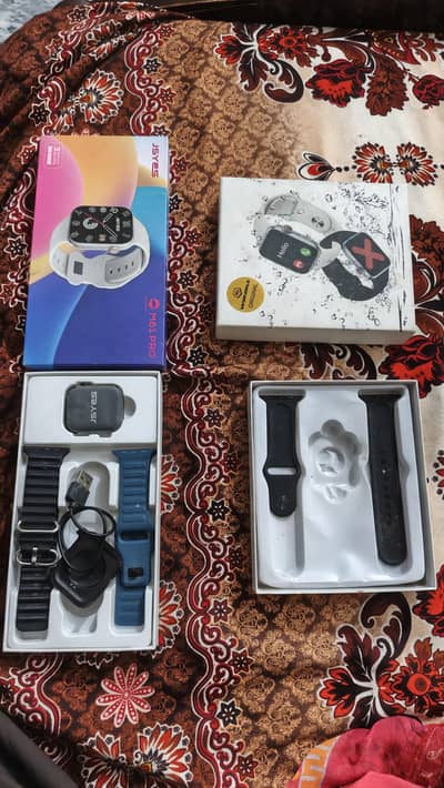 two watches with 7 strap all