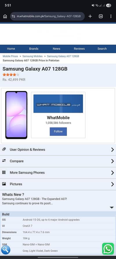 Samsung Mobile A07 4.128