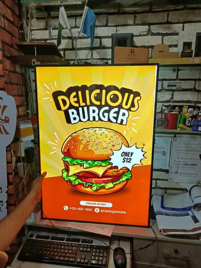 3D sign 2D sign neon sign