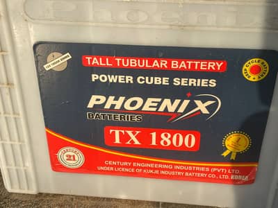 Phonixtall tabular batteries used