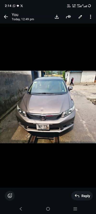 Honda Civic VTi Oriel Prosmatec 2012