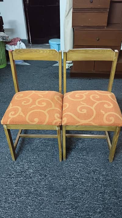 Chairs made of Dyaar wood.