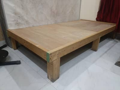 Durable Wooden Single Bed (Takht)