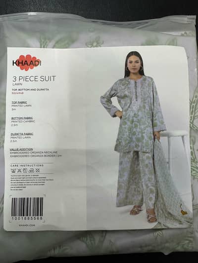 Khaadi brand unstitch 3 piece lawn ladies suit (whatsapp 03246205446)