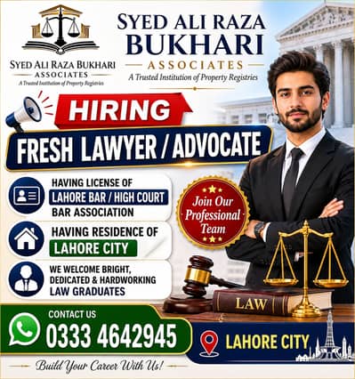 Fresh Lawyer / Advocate