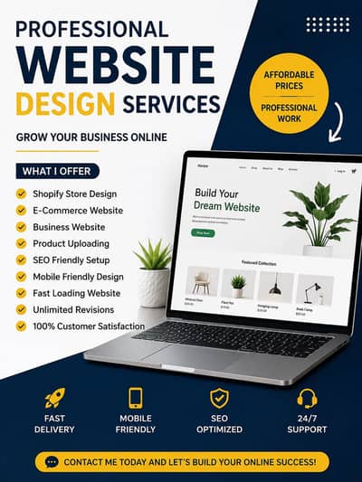 I am a Shopify Website Designer looking for remote work opportunities.