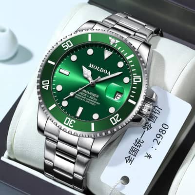 Men's Green Luminous Waterproof Tourbillon Watch