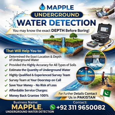 Water Detection, Groundwater Survey, Water Finding Services near me