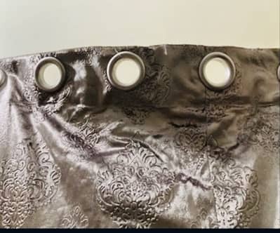 New 3 Curtains Gray Velvet **Pickup Karachi Gulshan iqbal**No Delivry