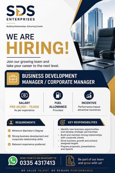 Business Development Manager / Corporate Manager