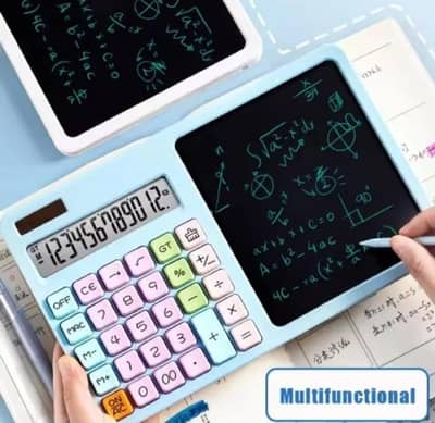 2in1 calculator with writien paid