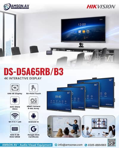 Premium Touch LCD Smart Board | Hikvision Interactive Panel