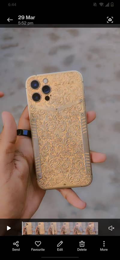 Apple iPhone 12 Pro 256 GB official Pta Gold Plated From Dubai