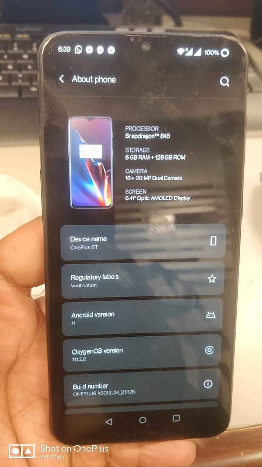 One Plus 6T 1