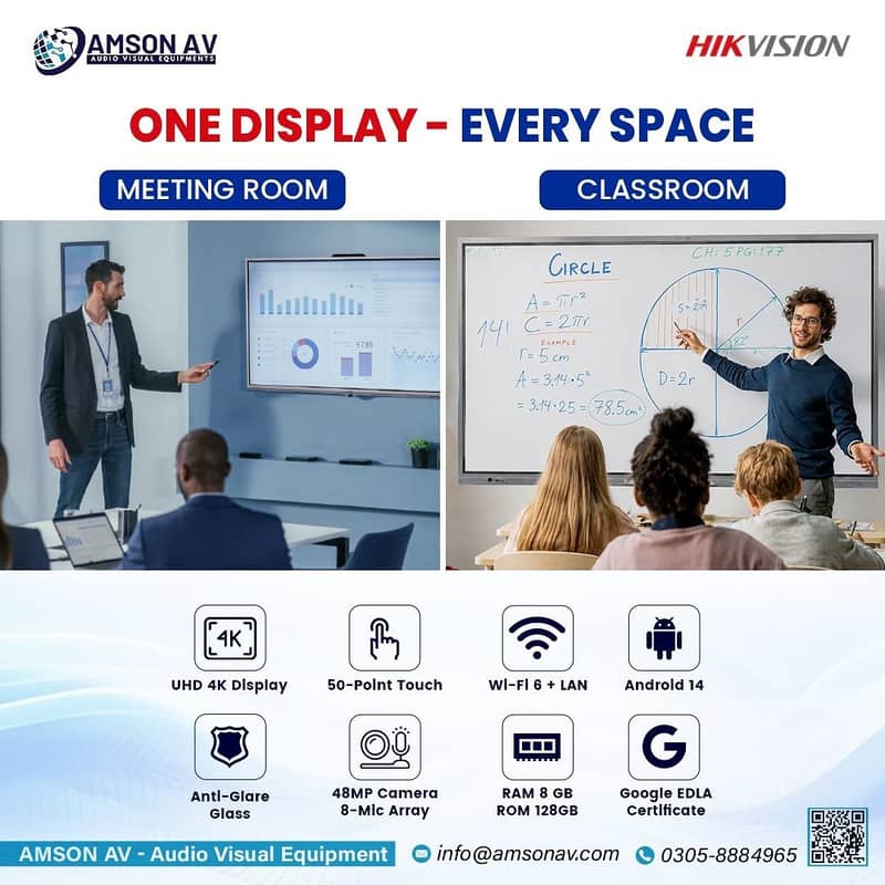Interactive Touch Screen LED Display for Classroom/interactive flat pa 5