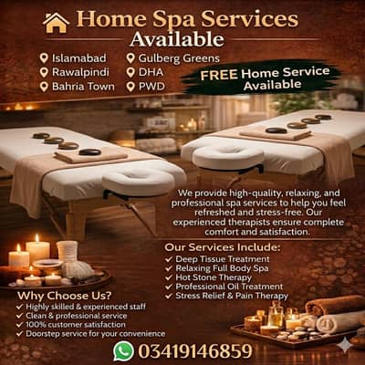 Spa,Services- avaliable for females in islamabad