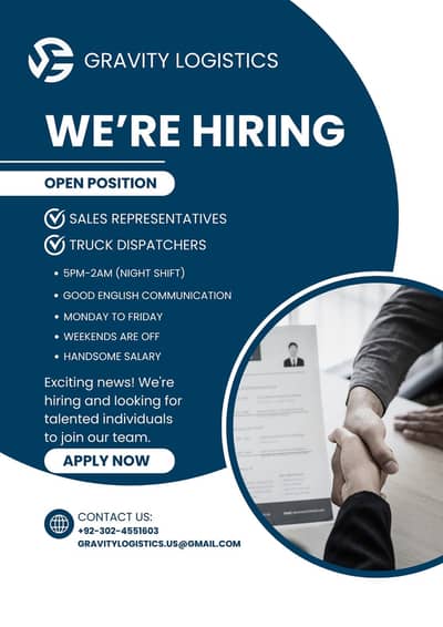 Hiring for Gravity Logistics