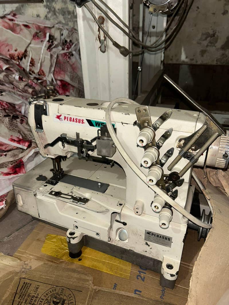Flat sewing machine 1