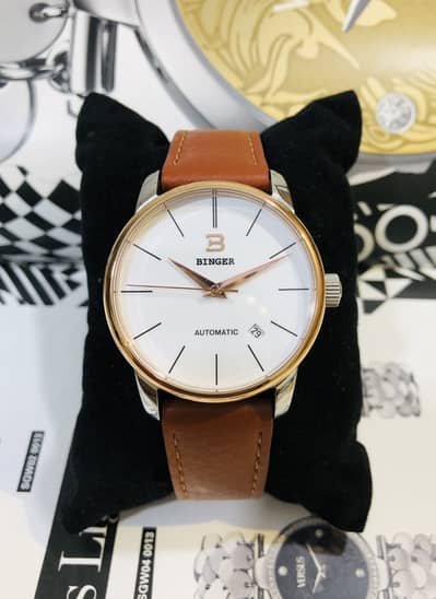 BINGER-AUTOMATIC-ORIGINAL-NEW WATCH-SEIKO CITIZEN CASIO ARMANI OMAX