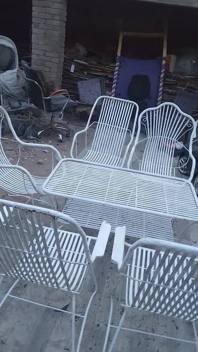 Beautiful Brand New 5 Iron Chairs & Table Sets Final 22000