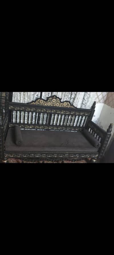 3 seater fully wooden sofa of Habbit