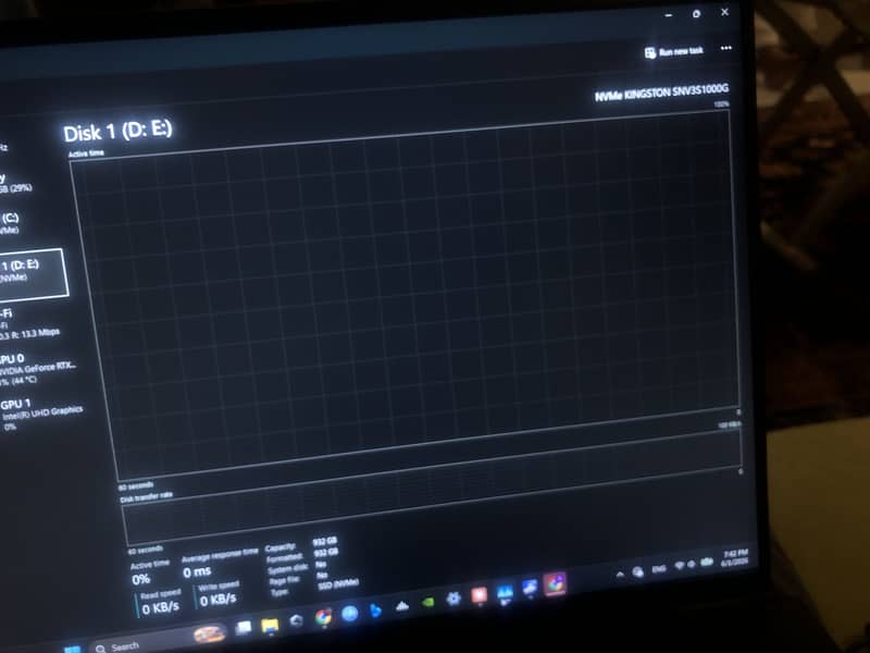 KINGSTON 1 TB SSD NVME GEN4 98%health 1