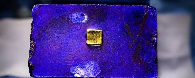  Royal Purple Stone Decoration Piece    Handmade Purple Stone Dec