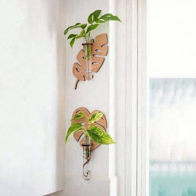 MDF Wood Planter 3D Brown