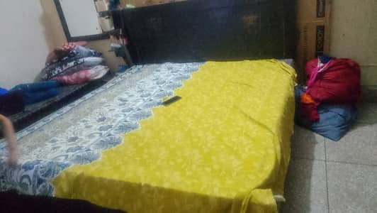 Wood bed double township