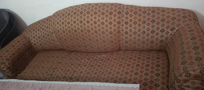 3 seater sofa with table