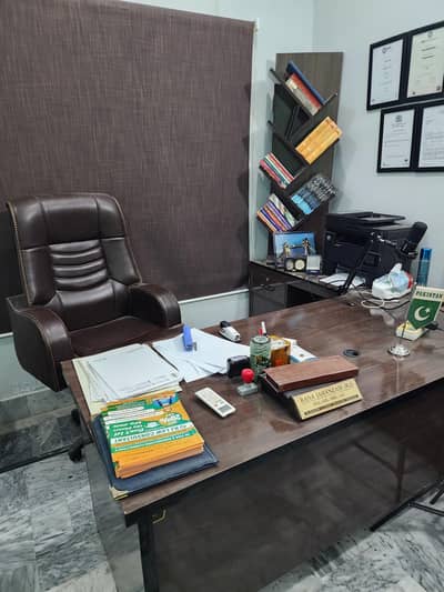 L Shape Office Boss Table 2 Pieces
