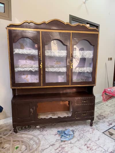 Wooden Display Cabinet / Crockery Cabinet for Sale
