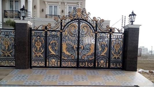 CnC Gate - Iron Gate - Steel Gate - Sliding Gate Fiber Shade All Over