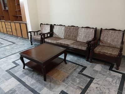 Pure Sheesham wood 5 seats Sofa