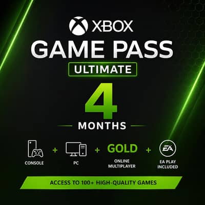 Xbox Gamepass ultimate & PC gamepass 4 months 700+ Games