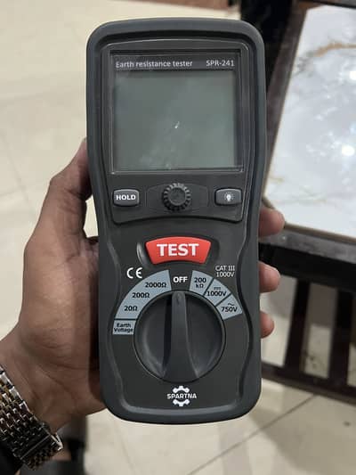 Earth ground resistance tester