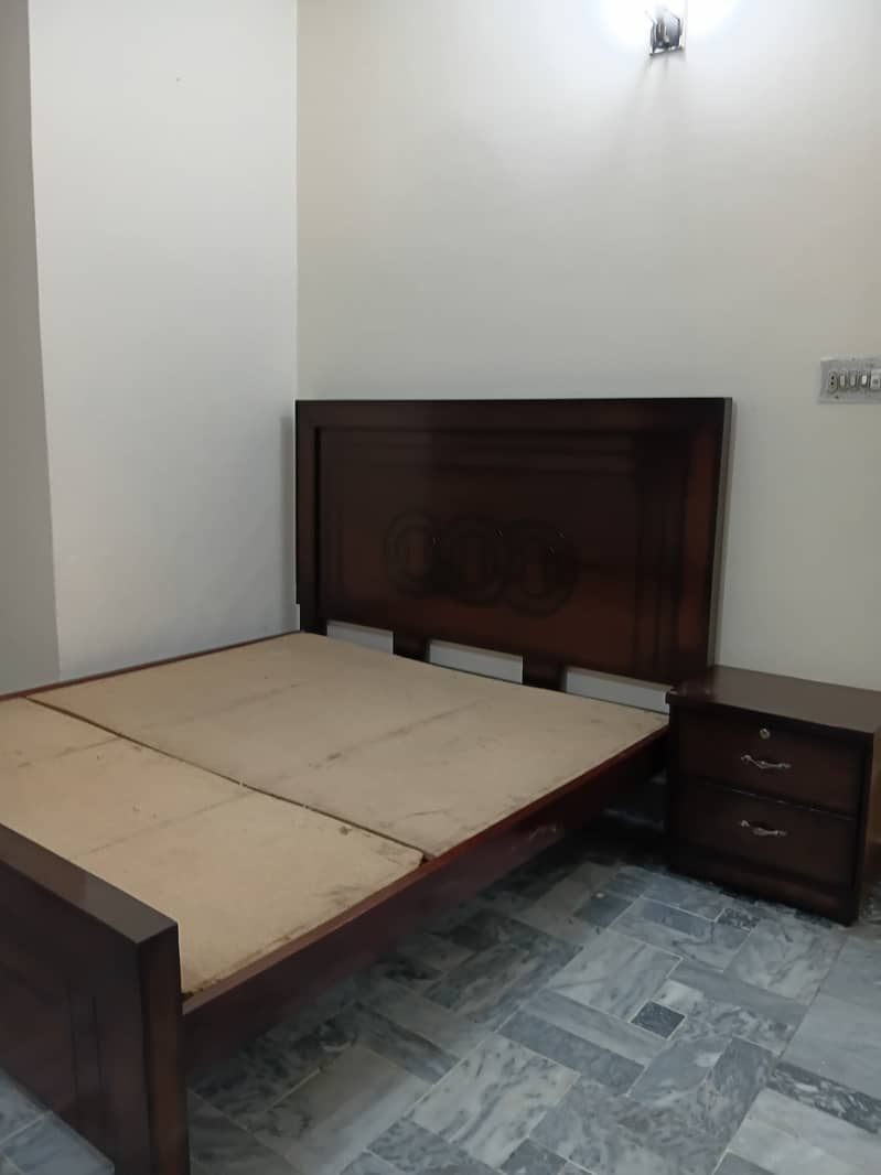 Solid wood full size double bed 1