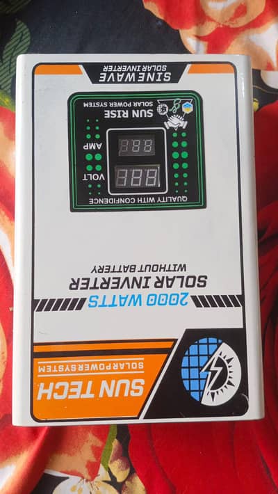 2 kilowatt solar inverter  just 2 days used. .