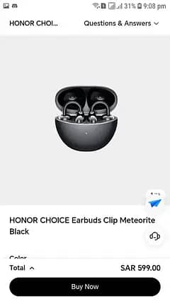 Honor Clip Earbuds Choice